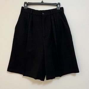 Vintage Tofy High Waisted Pleated Wool Shorts - Size 10